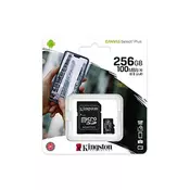 KINGSTON Memorijska kartica MicroSD CANVAS SELECT PLUS 256 GB - SDCS2/256GB -   microSD, 256GB, UHS U3