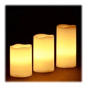 Northix Set 3 voščenih LED luči