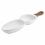 Bela porcelanska servirna skleda Ladelle Essentials