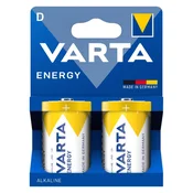 shumee VARTA ENERGY D alkalne baterije LR20 za radio uro, 2 kosa