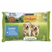 FRISKIES Vlažna hrana za pse sa ukusom piletine i šargarepe, 100g, 4 komada