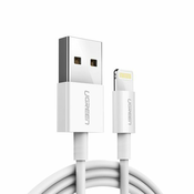 Ugreen kabel USB kabel – Lightning MFI 1m 2,4A (20728): bijeli