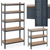 Metalna polica za spremanje MDF, 875 KG 180x90x40 CM
