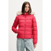 Tommy Jeans Puhovka Basic DW0DW18312 Rdeča Slim Fit