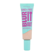 Rimmel Kind & Free Blur It Out Mattifying Skin Tint puder mastna koža 30 ml Odtenek 010 rose ivory