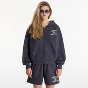 Mikina Sporty & Rich Varsity Crest Zip Hoodie UNISEX Carbon S