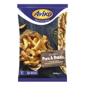Pomfri French fries Pure Rustic s kožo Aviko, 2,5 kg, zm.