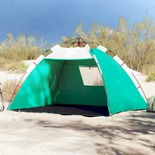 Vidaxl vidaXL Šotor za na plažo za 2 osebi, zelen, vodoodporen