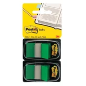 Zaznamki Post-it Index široki 25,4 x 43,2 zelena 2 kosa