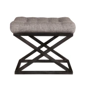 Atelier del Sofa Tabure 50x42x40cm, Crno-Sivo