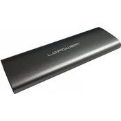 LCPOWER LC-M2-C-MULTI-2 NVME / SATA M.2 Vanjski kuća USB 3.1 Type C crno