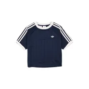 ADIDAS ORIGINALS Majica LOOSE SHORT PINSTRIPE mornarska/bela