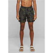 Palm/olive swim shorts