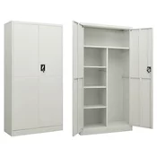 Ormaric s kljucem svjetlosivi 90 x 40 x 180 cm celicni