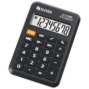 Eleven žepni kalkulator LC-210NR (LC210NR), 8-mestni zaslon, črn