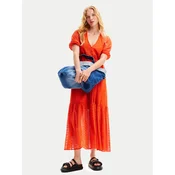 Desigual Poletna obleka Ottawa 24SWVW05 Oranžna Regular Fit