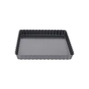 Tart mould with removable bottom side, steel, 18x18 cm - de Buyer