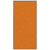 Vidaxl Doormat Drugo Oranžna in Črna 120 x 250 cm Poliamid in PVC