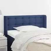 Vidaxl vidaXL Vzglavnik s krilci moder 83x16x78/88 cm blago
