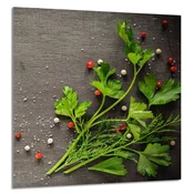 shumee STEKLENA PLOŠČA ZA KUHINJO 60x65 Pepper