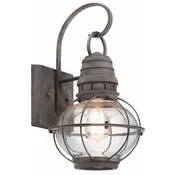 Elstead Lighting Elstead Bridge Point 1 srednja zunanja stenska svetilka, cink, IP44, E27, (22099974)