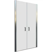 Armal Tuš vrata dvokrilna PIVOT 100x190 cm, krom profili/prozorno steklo 6mm