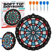 slomart LEAN TOYS Tart za pikado s mehkimi puščicami, 42,5 cm