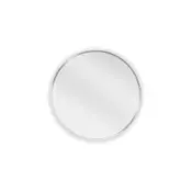 Mexen Loft okroglo kopalniško ogledalo 40 cm, inox okvir - 9850-040-040-000-10