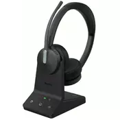 Yealink WH64 Hybrid Dual UC Slušalke z mikrofonom Brezžična Naglavni trak Pisarna/klicni center Mikro USB Bluetooth Črna