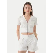 Patrizia Pepe Bluza 2C1672/A9B9-W103 Bela Regular Fit