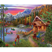 Sunsout - Puzzle Tom Wood - Stone Bridge Lake - 1 000 kosov