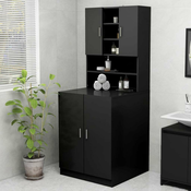 vidaXL omara za pralni stroj črna 70,5×25,5×90 cm