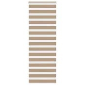 Zebra zavjesa Pješcano smeda 70x230 cm Širina tkanine 65,9 cm Poliester