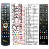 General TOSHIBA CT-90327 - compatible General-branded remote control