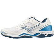 Muške tenisice za badminton/skvoš Mizuno Wave Phantom 3 - white/dark denim/blue jasper