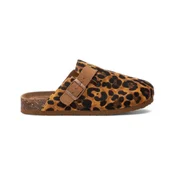Xti za ženske. 14287106-LEOPARDO Dnevni čevlji 142871 rjavi (37), Usnje, Rjava, Ravna stran, Priložnostno, Živalski tisk