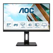 AOC P2 Q27P2Q LED display 68,6 cm (27) 2560 x 1440 pikseli Quad HD Crno