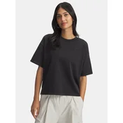 Under Armour UA HWT Boxy Wash SS-BLK Womens T-Shirt - Womens