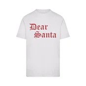 Mister Tee Majica Dear Santa rdeča/bela