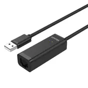 Unitek UNITEK Y-1468 omrežni kartiček Ethernet 480 Mbit/s, Plug and Play, 10/100BaseT(X), črn, podpira IPv4/IPv6, Wake-on-LAN, idealno za hitro povezavo.