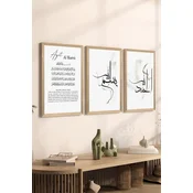 WALLXPERT Set 3 dekorativne slike Artsycllct3