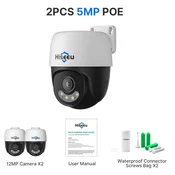 KJB PoE PTZ IP kamera 5 MP z dvosmernim zvokom in nočnim vidom, 2 kos.