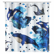 WENKO 25749100 - Zavesa za tuš AQUARIS 180x200 cm večbarvna