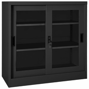 Ormaric s kliznim vratima antracit 90 x 40 x 90 cm celicni