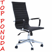 MB Stolice - Radna fotelja B 625 crna eko koža