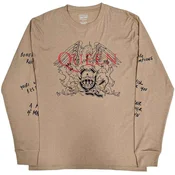 Queen Handwritten (Sleeve Print) Sand M Majica