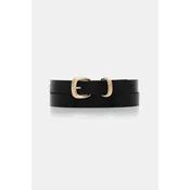 Usnjen pas Calvin Klein ženski, bela barva, LV04K7012G
