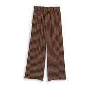 TOM TAILOR DENIM Hlače rjava/bela