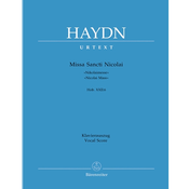 HAYDN: NIKOLAIMESSE VOCAL SCORE HOB XXII:6