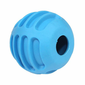 Gumijasta žoga z zvončkom, modra – 6 cm